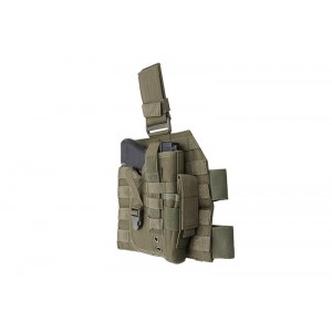 Leg panel with universal holster - olive